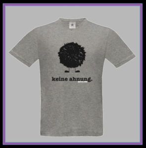 Men's V-neck T-shirt Keine Ahnung