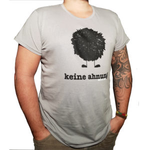 Men's Rundhals T-shirt Keine Ahnung (hellgrau)